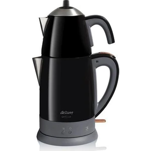 AR3055 Çaycı 1800W Lux Çay Makinesi Siyah   