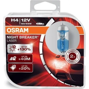 H4 Night Breaker Laser +%130 12V 60/55W 2'Li Ampül Set