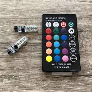 Kumandalı Led Çakar Çakarlı Park Stop Modüllü T10 Rgb 18 Led