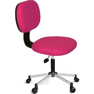 Eko Kolçaksız Koltuk Krom Ayak Pembe