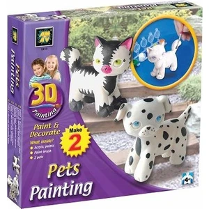 3D Boyama Kedi Ve Köpek