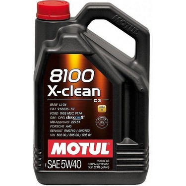 MOTUL 8100 X-clean gen2 5W-40 5L ② Motul 8100 X-Clean 5W-40 5 Litre Motor Yağı ( Üretim Yılı : Fiyatı