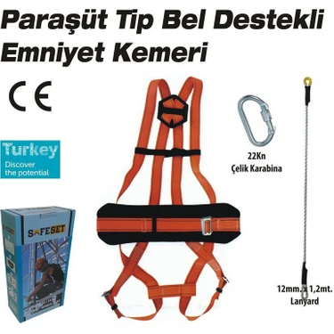 SafeSet SFP-1 Paraşüt Tip Bel Destekli Emniyet