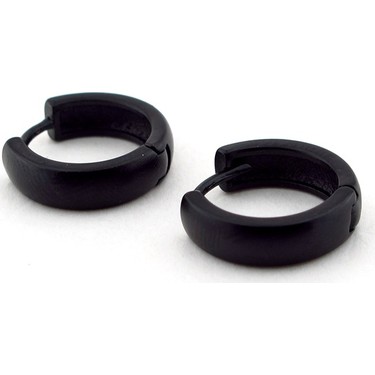 Paslanmaz Siyah Celik 16mm Cap Erkek Halka Kupe E713 Fiyati