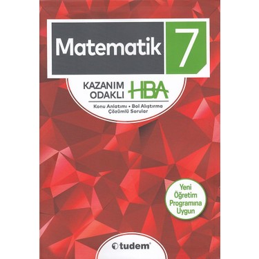 Tudem 7 Sinif Matematik Kazanim Odakli Hba Konu Anlatimi Kitabi