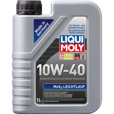 Liqui Moly MoS2 Leichtlauf 10W-40 1 Litre Motor Yağı ( Üretim Yılı: 2023