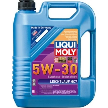 Liqui Moly Leichtlauf HC7 5W-30 5 Litre Motor Yağı ( Üretim Yılı: 2023