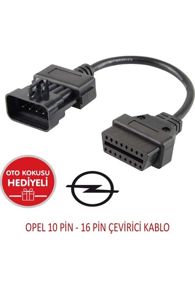 Opel 10 Pin - Obd2 16 Pin Çevirici Soket Kablo - Elm 327 Elm327