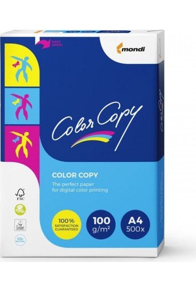 Colorcopy A4 Gramajlı Fotokopi Kağıdı 100Gr 1 Koli 5 Paket (2500 Sayfa)