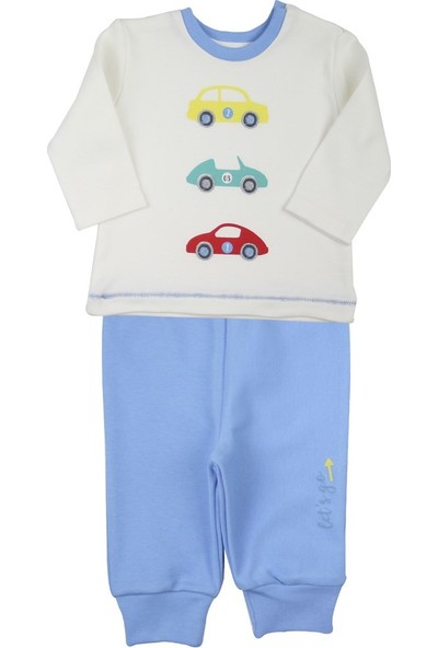 Baby Corner Pijama Takım Mavi Araba