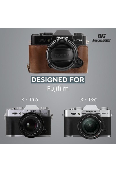 Megagear MG958 Fujifilm X-T20, X-T10 Deri Kamera Çantası
