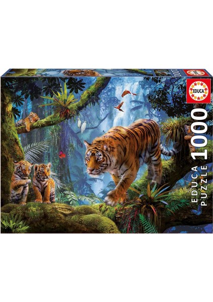 Tigers In The Tree 1000 Parça Puzzle