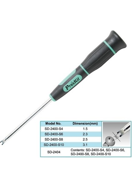 Proskit Sd-2400-S6 Tornavida Çatal