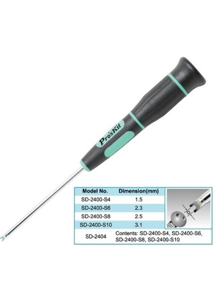 Proskit Sd-2400-S8 Tornavida Çatal
