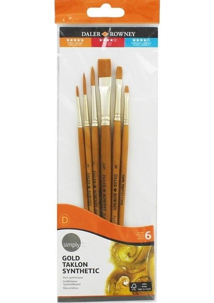 Daler Rowney Fırça Seti 6Lı Set1 216920600