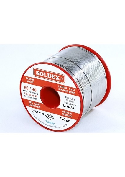 Lehim Teli, 500Gr 0,75Mm 60/40
