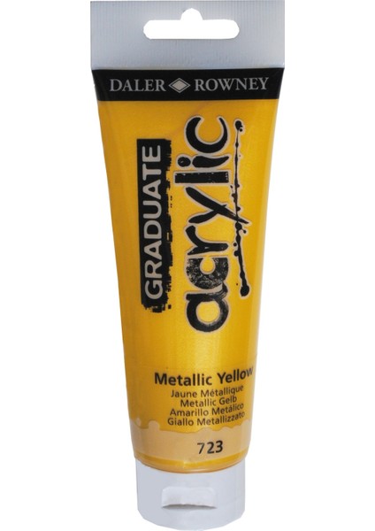 Akrilik Boya 120 ML-723 Metalic Yellow