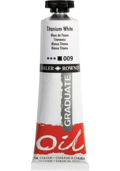 Yağlı Boya Graduate 38 ML-009 Titanium White