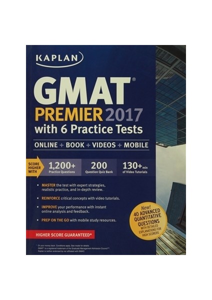 Gmat Premier 2017 With 6 Practice Tests