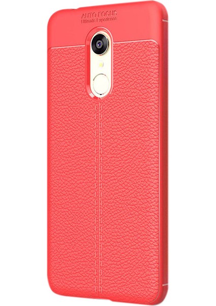 Xiaomi Redmi 5 Plus Niss Silikon Niss Kılıf - Kırmızı