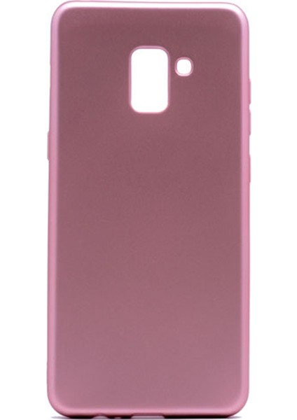 Samsung Galaxy A8 2018 Premier Silikon Kılıf Bronz + Ekran Koruyucu Cam