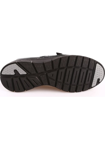 29429 Kadın Siyah Deri Comfort Ayakkabı