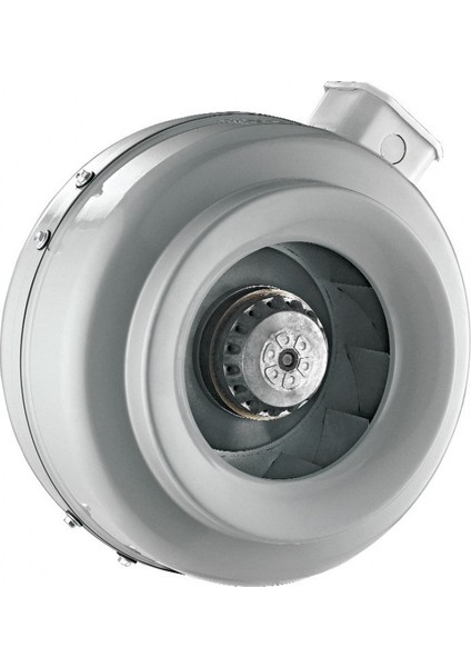 10 cm çapında BDTX 100 2610 D/D 220/230 volt Monofaze Yuvarlak Kanal Fanı Geriye Eğimli