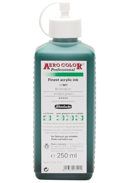 Aero Color Brillant Green 501 Mürekkep 250 ML