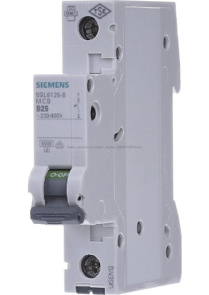 5Sl6125-6 Otomat B 1P 25A 6Ka