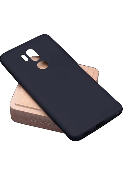 Case 4U LG G7 ThnkQ Kılıf Klasik Mat Renkli Yumuşak Premier Silikon Siyah