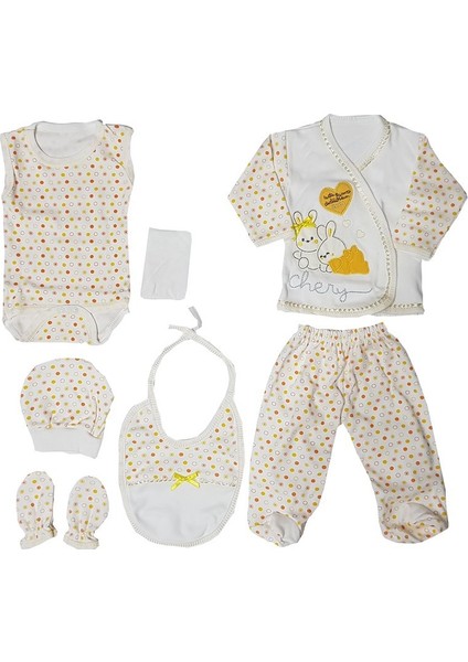 Webombinoo 7'li Sarı Kız - Erkek Bebek Tavşanlı Hastane Çıkışı Seti