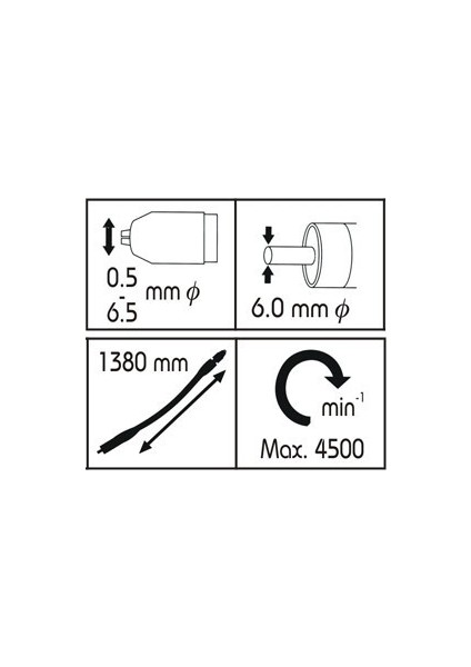 21909 Esnek Flexible Şaft 1380 Mm