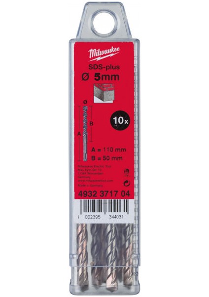 Sds-Plus 8X160 Matkap Ucu Ms2 Seri 10'lu Paket