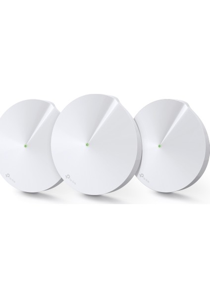 TP-Link Deco M5(3-Pack), AC1300 Mbps, Dual-Band, Gigabit Portları, 100 Cihaza Kadar Bağlanılabilirlik, 500 m²'ye Kadar Kapsama, Mobil Uygulama ile Kolay Kurulum, Wi-Fi 5 Mesh Sistemi