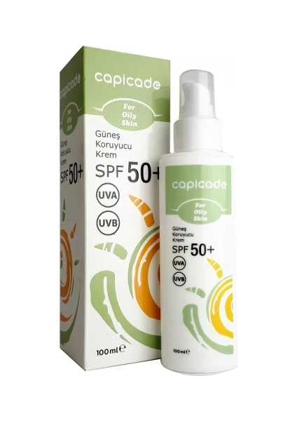 SPF50+ Güneş Koruyucu Krem 100ml - Eğilimli ve Yağlı Ciltler için