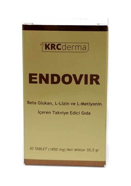 KRC Derma Endovir Takviye Edici Gıda 30 Tablet