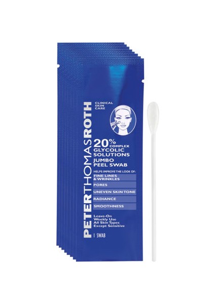 Peter Thomas Roth 20% Complex Glycolic Solutions Jumbo Peel Swabs 8