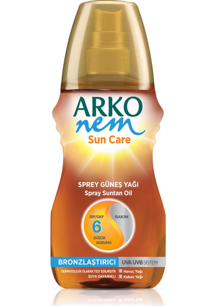 Nem Güneş Bakım Sprey Yağı 6 Faktör 150ml