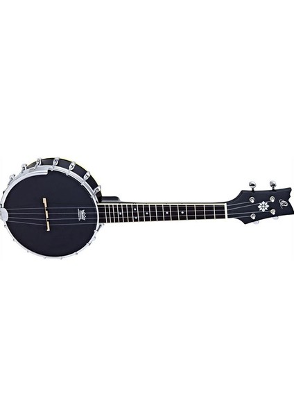 OUBJ100-SBK Banjo Ukulele (Semi Satin Black)