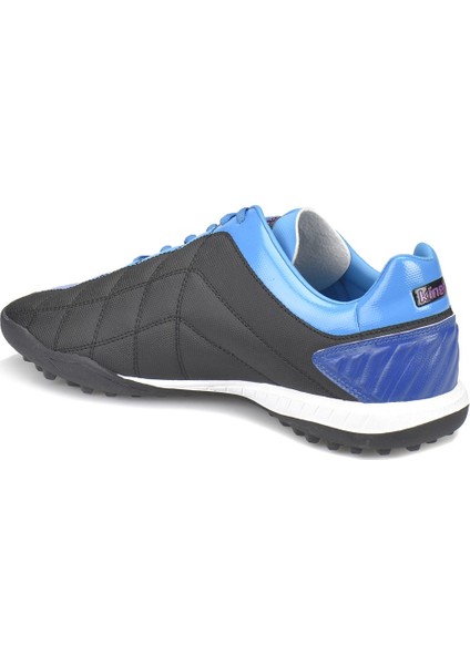 Dusko Turf Siyah Koyu Mavi Erkek Halı Saha Ayakkabısı modelleri