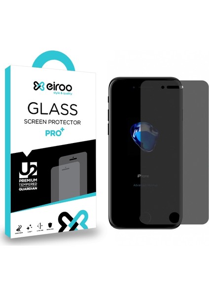 iPhone iPhone 7 / 8 Privacy Tempered Glass Premium Cam Ekran Koruyucu