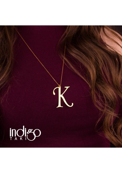 Uzun Zincir Büyük Harf Gümüş Kolye fırsatları