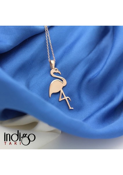 Sade Flamingo Gümüş Kolye fırsatları