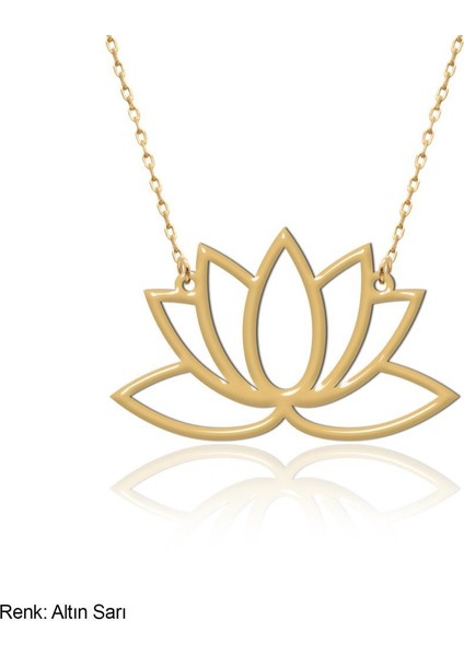 Sade Lotus Çiçeği Gümüş Kolye fiyatları