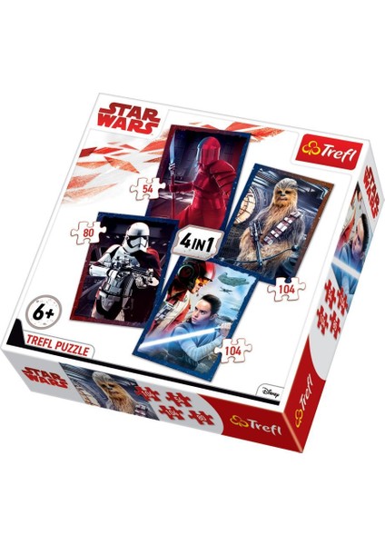 Art Puzzle Star Wars Epısode Ready ToBattle 4'lü Unisex Çocuk Puzzle