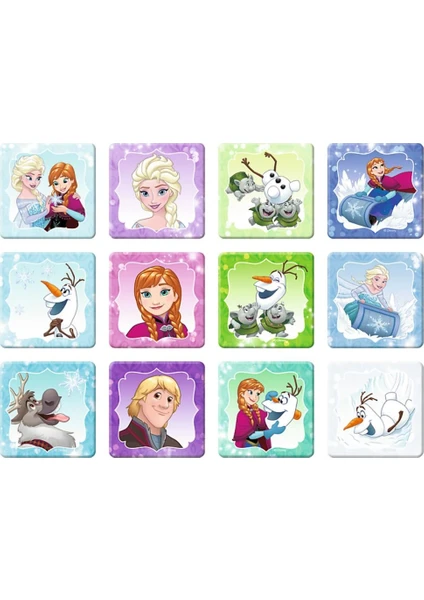 Frozen Kız Kardeşler 30+48 Parça Puzzle ve Memory Oyunu