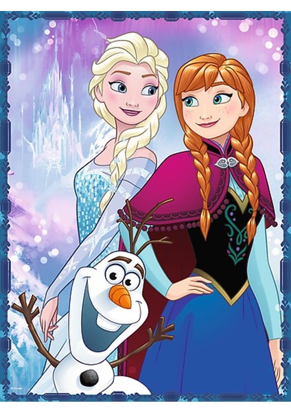 Frozen Kız Kardeşler 30+48 Parça Puzzle ve Memory Oyunu