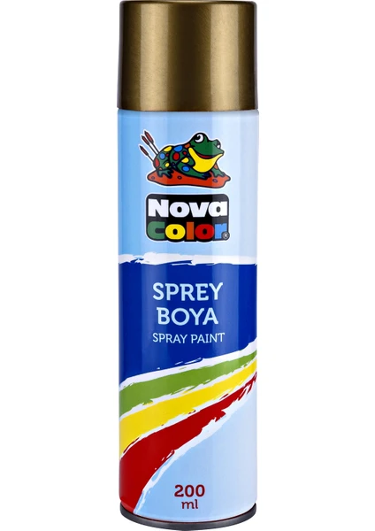 Nova Color Sprey Boya 200ML Altın NC-811