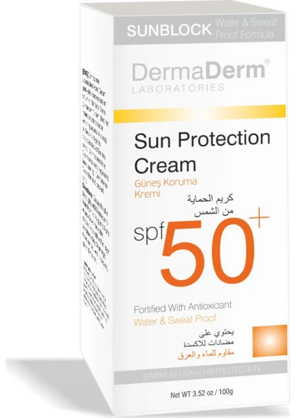 Spf 50 Faktör 100 Gr Güneş Kremi