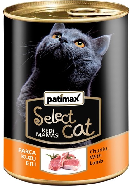 Parça Kuzu Etli Kedi Konserve 400 gr